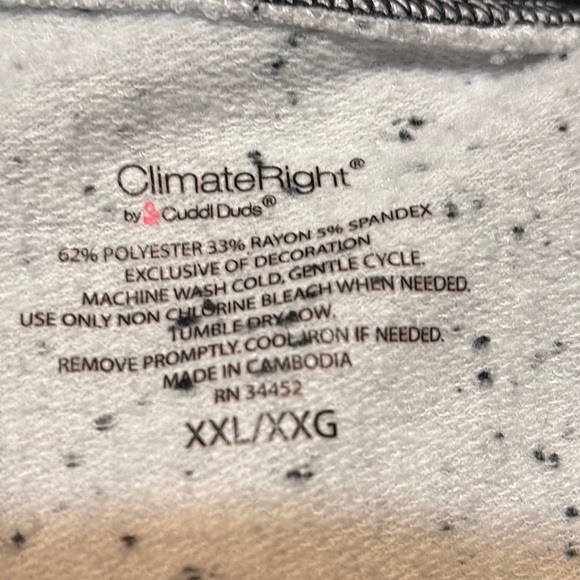 Cuddl Duds Gray Speckled Sweatshirt - Picture 7 of 7